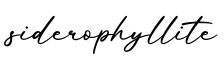 单词siderophyllite书写