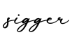 单词sigger书写