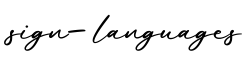 单词sign-languages书写