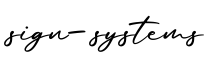 单词sign-systems书写