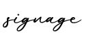 单词signage书写