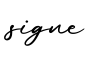 单词signe书写