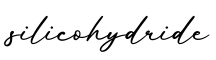 单词silicohydride书写