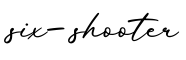 单词six-shooter书写