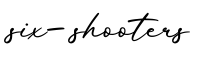 单词six-shooters书写