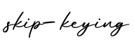 单词skip-keying书写