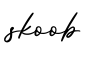 单词skoob书写