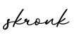 单词skronk书写