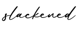 单词slackened书写