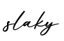 单词slaky书写
