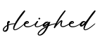 单词sleighed书写