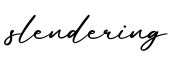单词slendering书写
