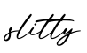 单词slitty书写