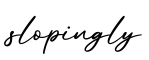 单词slopingly书写