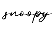 单词snoopy书写