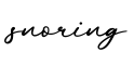 单词snoring书写