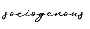单词sociogenous书写