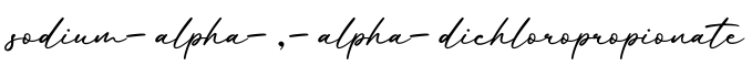 单词sodium-alpha-,-alpha-dichloropropionate书写