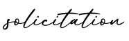 单词solicitation书写