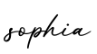 单词sophia书写