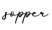 单词sopper书写
