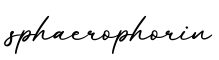 单词sphaerophorin书写