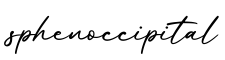 单词sphenoccipital书写