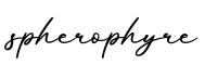 单词spherophyre书写