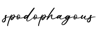 单词spodophagous书写