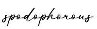 单词spodophorous书写