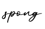 单词spong书写