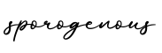单词sporogenous书写