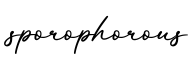 单词sporophorous书写