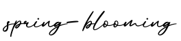 单词spring-blooming书写