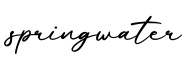 单词springwater书写
