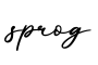 单词sprog书写