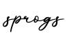 单词sprogs书写
