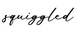 单词squiggled书写