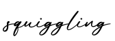 单词squiggling书写