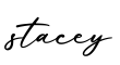 单词stacey书写