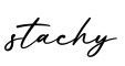 单词stachy书写