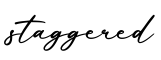 单词staggered书写
