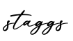 单词staggs书写