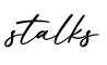 单词stalks书写