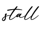 单词stall书写