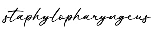 单词staphylopharyngeus书写