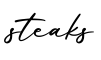 单词steaks书写