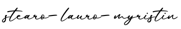 单词stearo-lauro-myristin书写