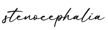 单词stenocephalia书写