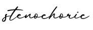 单词stenochoric书写